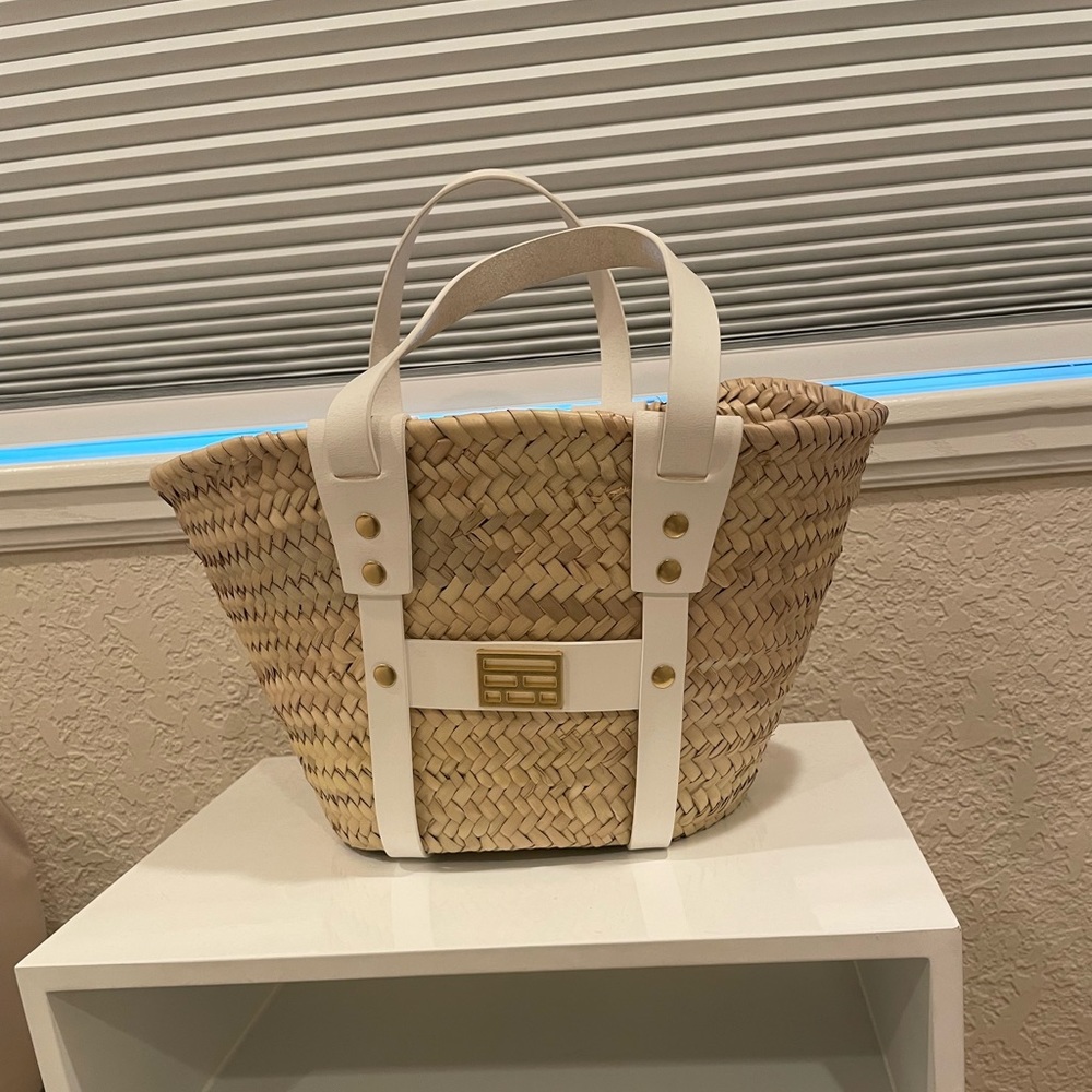 FRAME white bag leather straps